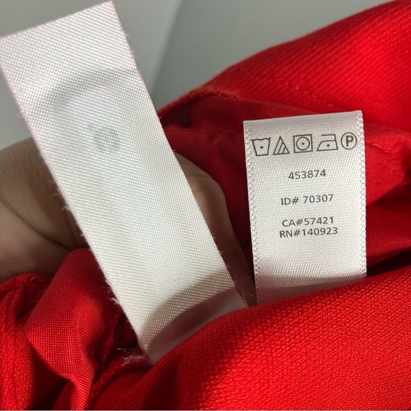 Loft bright red Marisa skinny pants size 8 - Picture 10 of 10